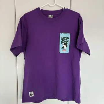 CHUMS Booby Bird Stamp 티셔츠 퍼플