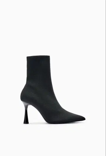 ZARA 니트 부츠 블랙 하이힐
