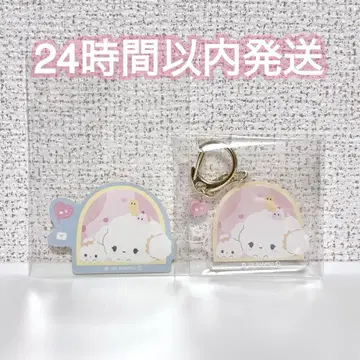 산리오 코기민 스티커 키링