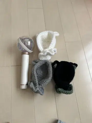 INI 응원봉과 손뜨개질 커버 세트