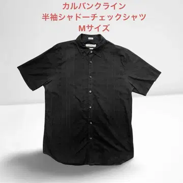 Calvin Klein 섀도우 체크 반팔 셔츠 M 사이즈 캘빈클라인