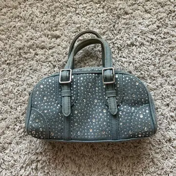 ZARA 자라 큐빅 데님 핸드백
