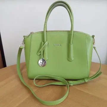 [ FURLA ] 그린 가죽 숄더백