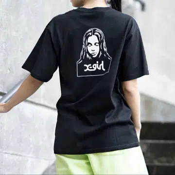X-girl 티셔츠 블랙
