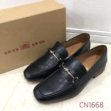 cava cava 사바사바 로우힐 비트 로퍼 블랙