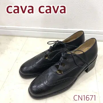 cava cava 사바사바 윙팁 여성용 레이스업 슈즈
