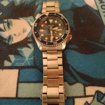 SEIKO 오토매틱 손목시계 블랙