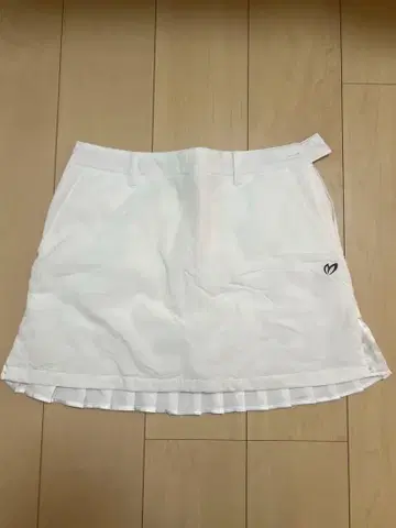 MASTER BUNNY 화이트 플리츠 스커트 0