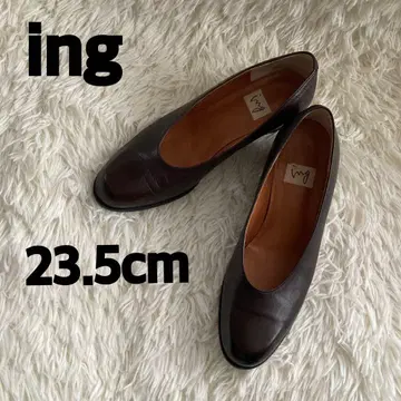 ing 다크 브라운 가죽 펌프스 23.5cm