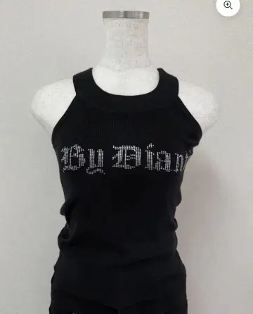 DIANTE Rhinestone halter neck tops