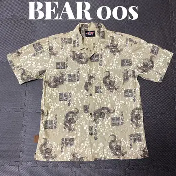 레어 베어 BEAR 알로하 셔츠 00s