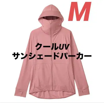 워크맨 쿨 UV 선셰이드 후드티 핑크 M사이즈 자외선 차단