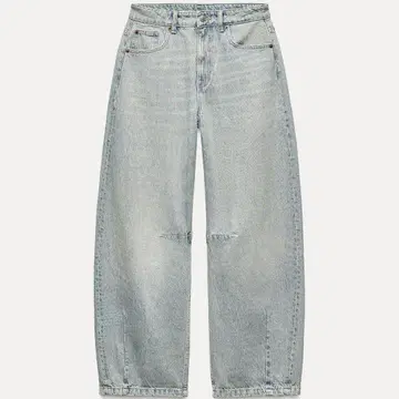 ZARA TRF 배기 벌룬 미드 라이즈 청바지