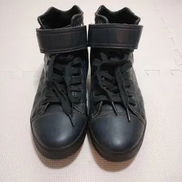 JIL SANDER 스니커즈 하이컷 네이비 가죽 27cm