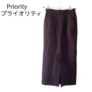 [미사용 새상품] Priority 프라이오리티 보르도 퍼플 타이트 스커트