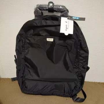 agnis b. Voyage 블랙 백팩 아녜스베