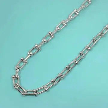 새상품 하드웨어 U체인 목걸이 스테인리스 316L 닻