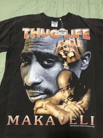 BOOTLEG TEES 2PAC 티셔츠 랩 티 XL 페이드 랩