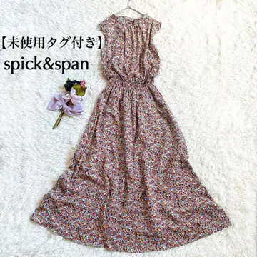 [미사용 택 포함] spick&span 스픽 앤 스팬 플라워 원피스