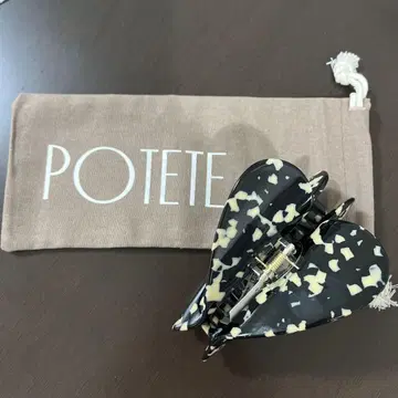 POTETE big heart clip 블랙