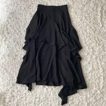 ZARA 자라 변형 롱 스커트 S 블랙 슬릿