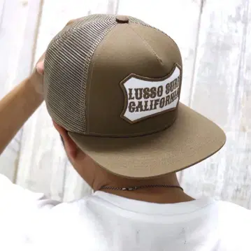 메쉬 로고 캡 카키 모자 유니섹스