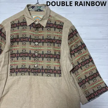 DOUBLE RAINBOW 더블 레인보우 풀오버 7분 소매 셔츠