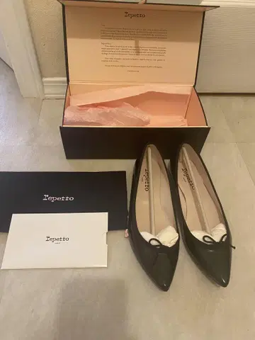 Repetto 블랙 플랫슈즈 38 새상품급
