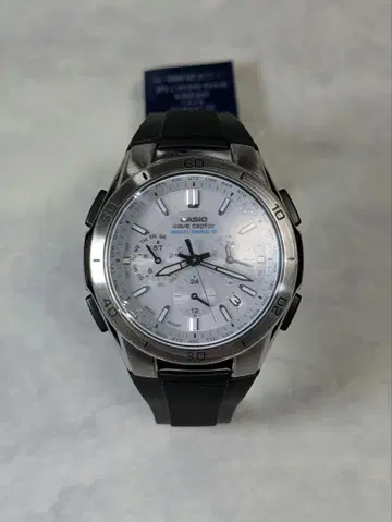 새상품 CASIO WAVE CEPTOR 화이트 전파 솔라
