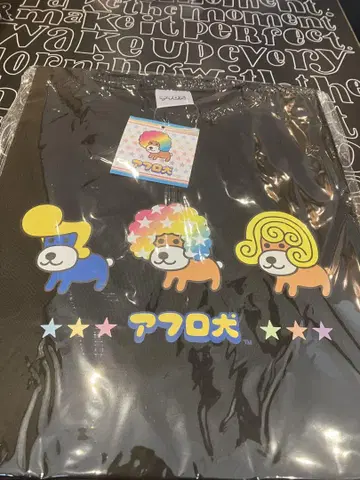 새상품 아프로견 T셔츠 타레판다 헤이세이 레트로 산엑스 카피바라 쇼와
