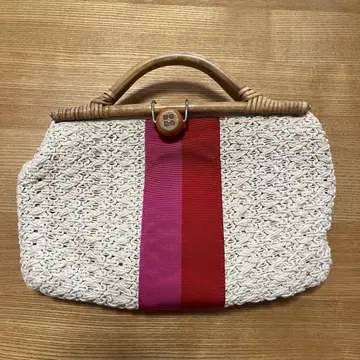 kate spade 바스켓백 화이트/레드/핑크