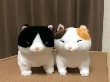 냥 어떻게든 되겠냥 봉제 인형 2마리 미케코 에카테리나