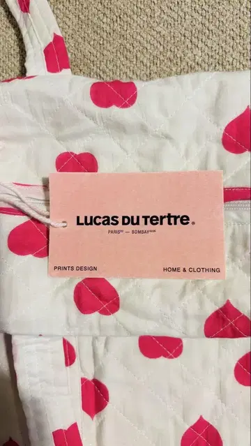 lucas du tertre 하트 퀼트 백