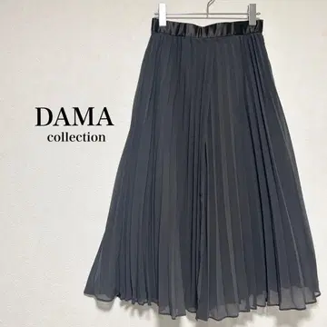 미사용 택 포함 DAMA collection 플리츠 롱 스커트 40