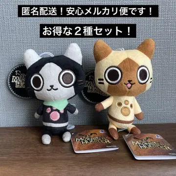 몬스터 헌터 SD mini 봉제 인형 아이루 메라루 세트