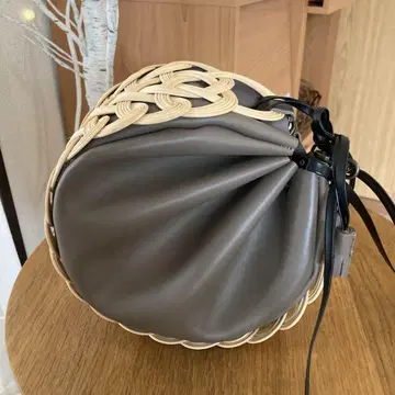 라탄 바스켓형 백