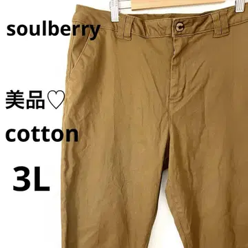 새상품급 soulberry 서울 하의 치노 면 혼방 3L 넉넉한 스타일