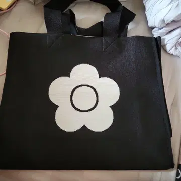 MARY QUANT 토트백 블랙 새상품 택 없음