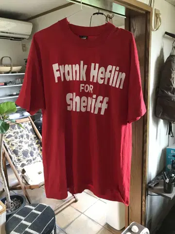 미국제 Frank Heflin for Sheriff 티셔츠 XL
