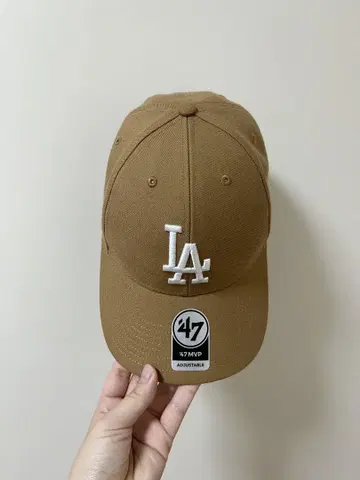 47 LA 로고 야구 모자 브라운