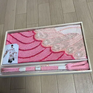 소 시보리 오비 장식 천, 허리띠 세트