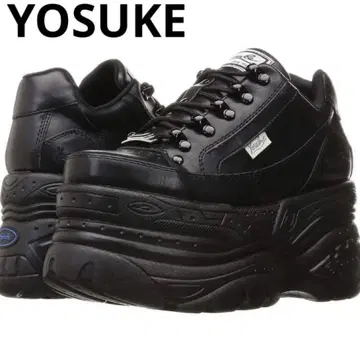 YOSUKE 요스케 통굽 스니커즈 24cm 38 블랙