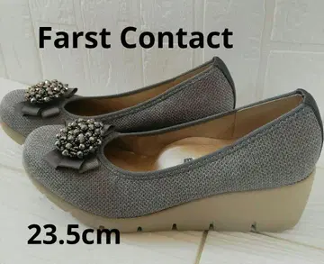 Farst Contact 비쥬 리본 웨지솔 펌프스 23.5