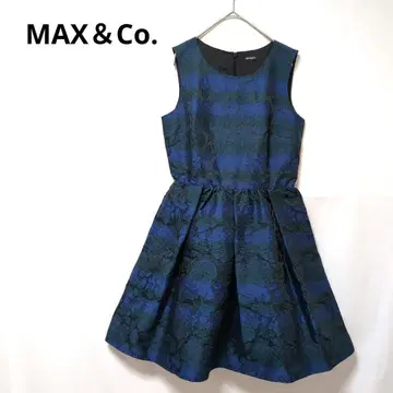 MAX&Co. 원피스 무릎 기장 꽃무늬 슬리브리스 그라데이션 40