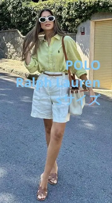 Polo 폴로 랄프로렌 린넨 셔츠 100% 린넨 필리핀 제조
