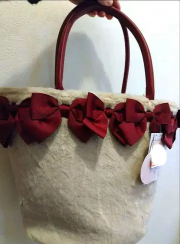 아오키 미사코 씨 퍼 버킷백 빨간색