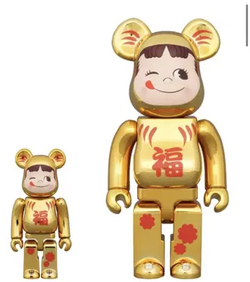 BE@RBRICK 달마 페코짱 금도금 100% & 400%