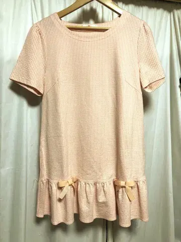 컨디션 최상 갤러리 비스콘티 산뜻한 튜닉 살몬 핑크 계열