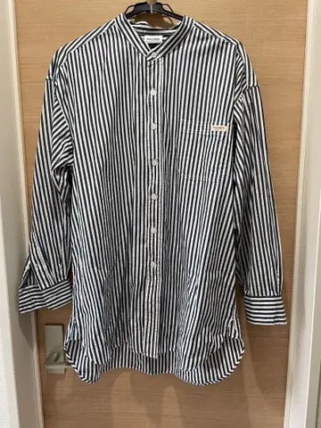 MACOBER x FREAK'S STORE/스트라이프 셔츠 네이비