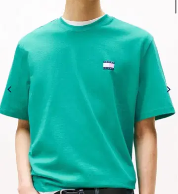 타미힐피거 그린 T셔츠 로고 반팔